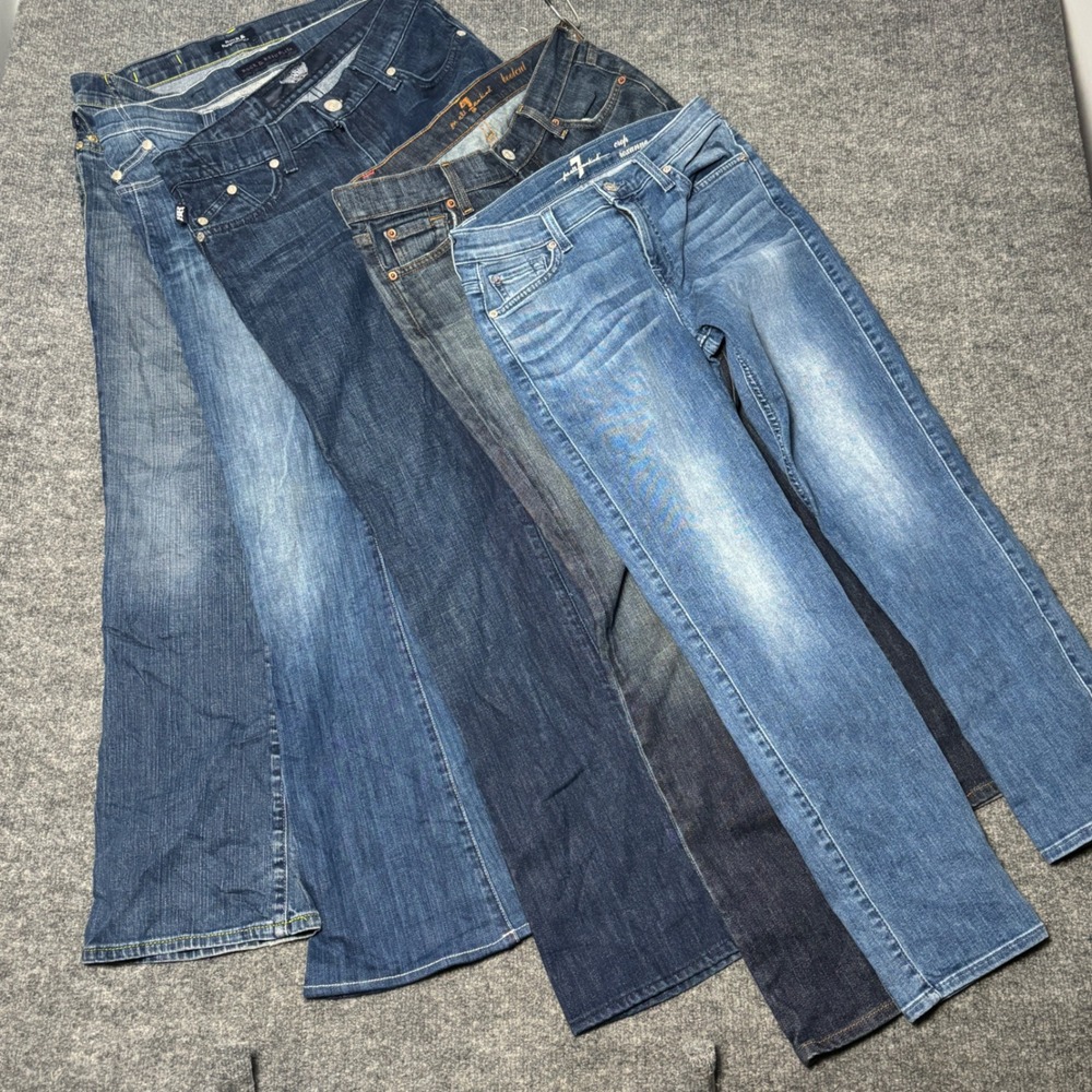 Lot of 5 Rock & Republic 7 For All Mankind Jeans Kasandra Kurt Roxanne Bootcut